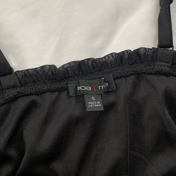 Bustier Corset Crop Top in Black Moa Moa - Picture 9 of 9